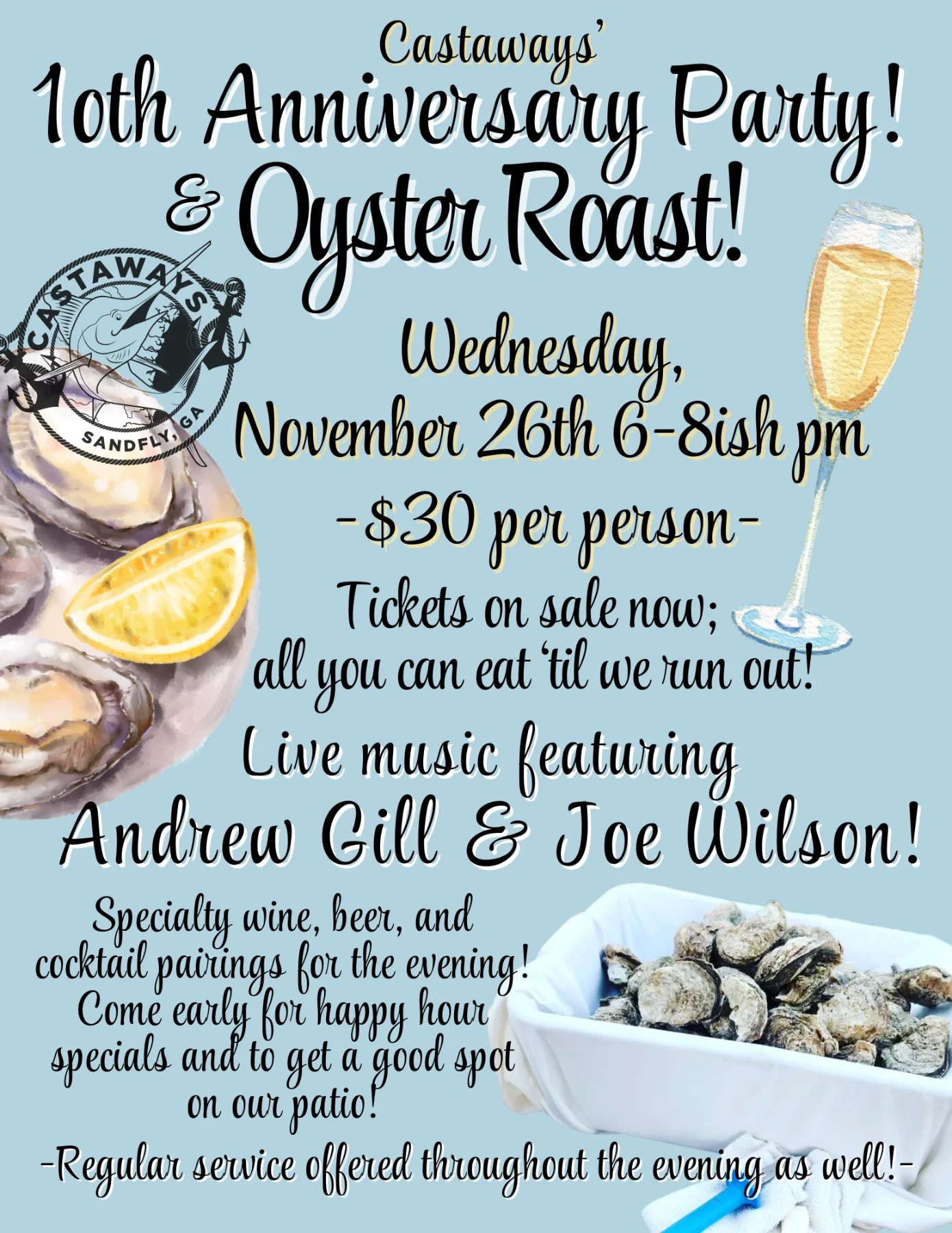 CASTAWAYS' 10TH ANNIVERSARY PARTY!