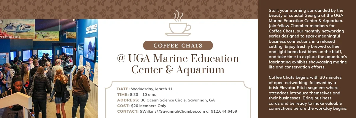 Coffee Chats @ UGA Marine Education Center and Aquarium