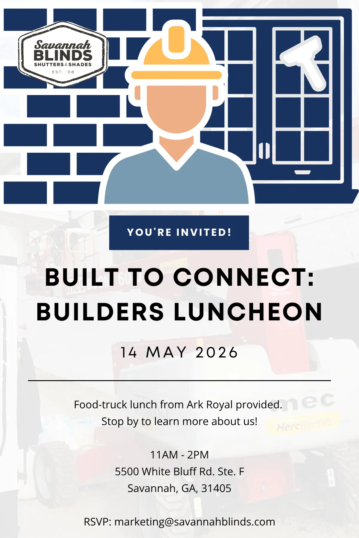 Built to Connect: Builders Luncheon at Savannah Blinds, Shutters and Shades