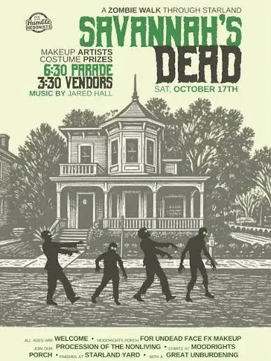 Savannah's Dead Zombie Walk Unburdening
