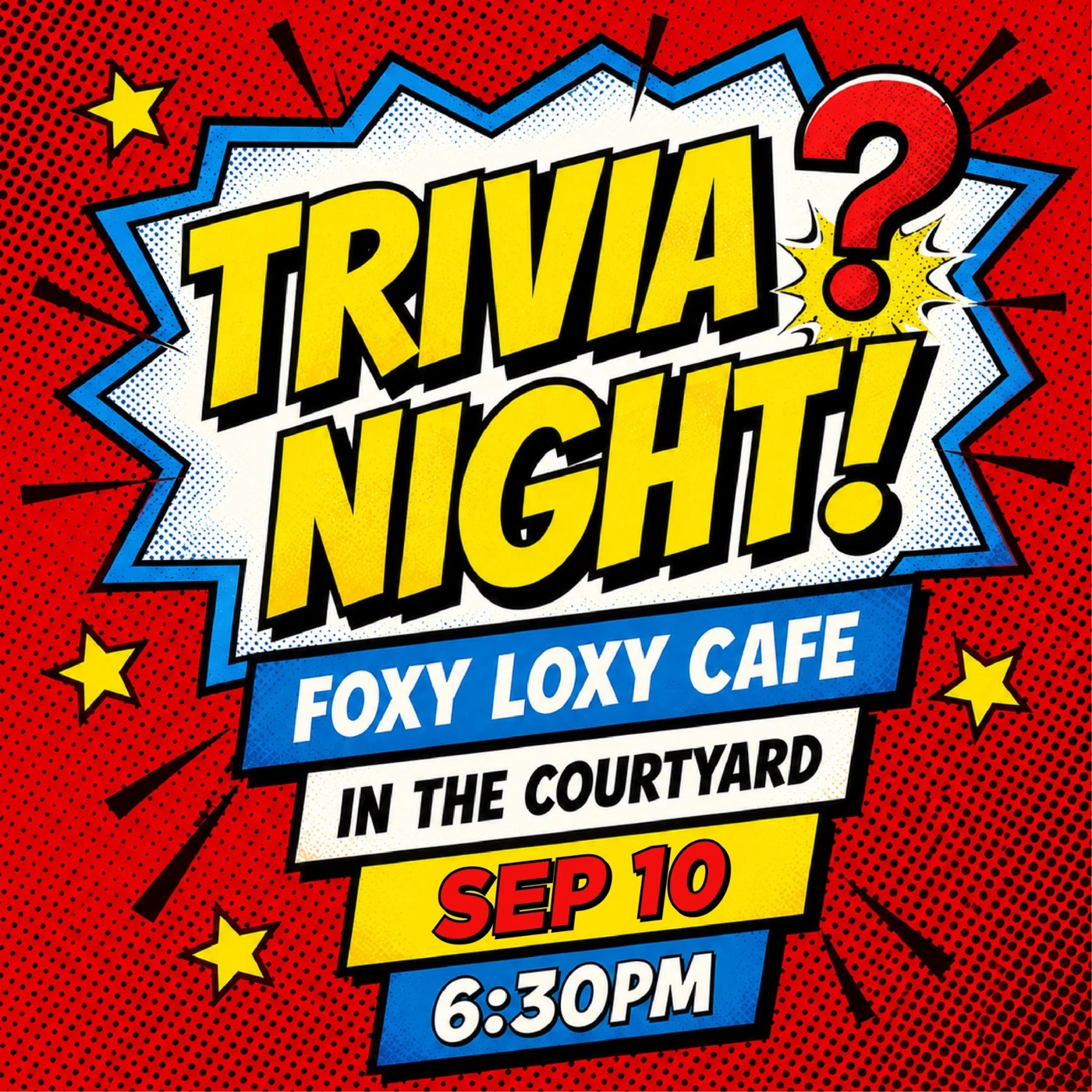 Trivia Night at Foxy Loxy Cafe 1