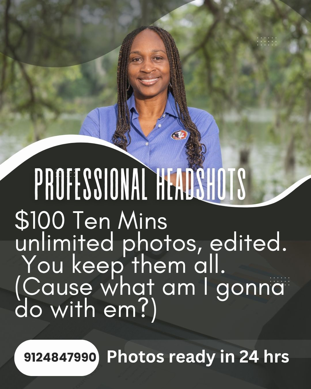$100 headshot session