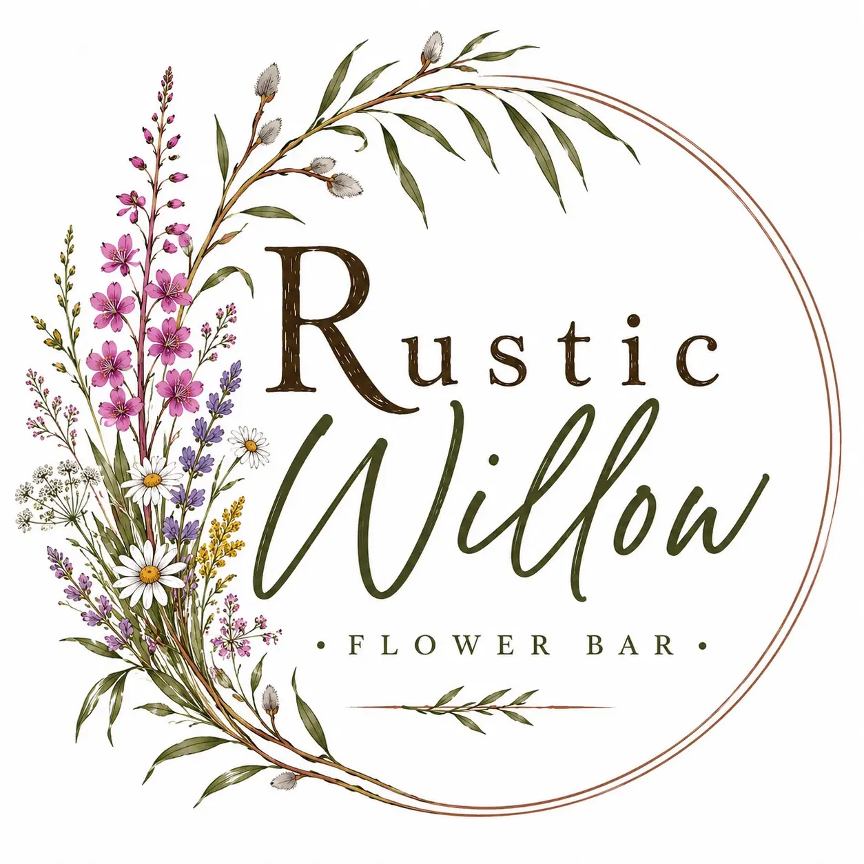 Rustic Willow Flower Bar